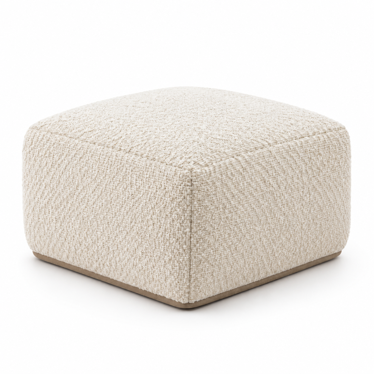 Repose-pieds cube en bouclette