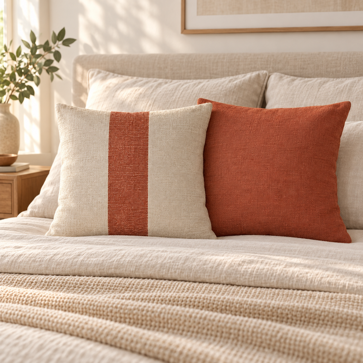 Housses de coussin double face