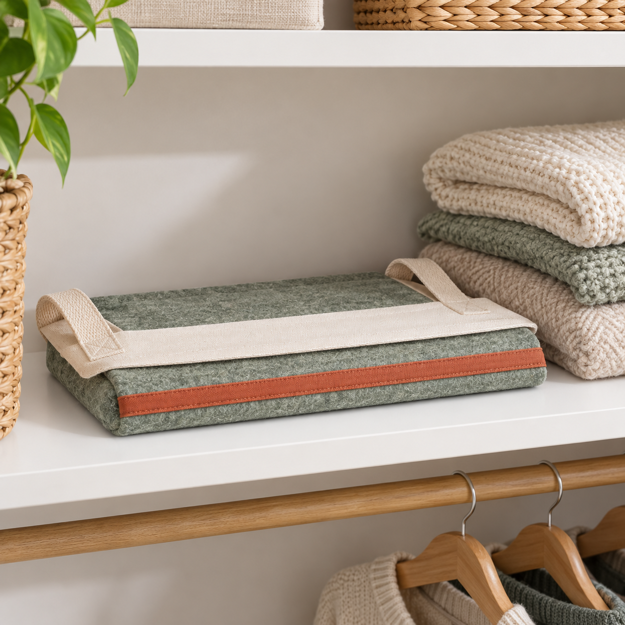 Panier textile pliable
