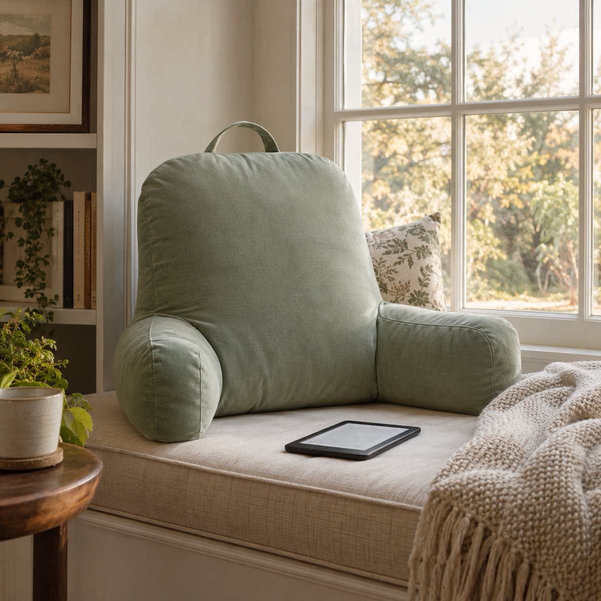 Coussin de lecture inclinable