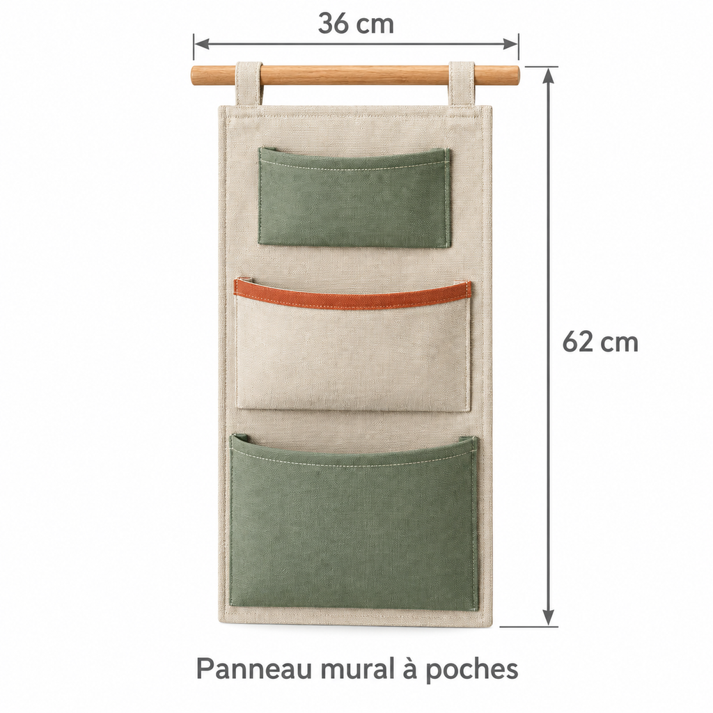Panneau mural à poches