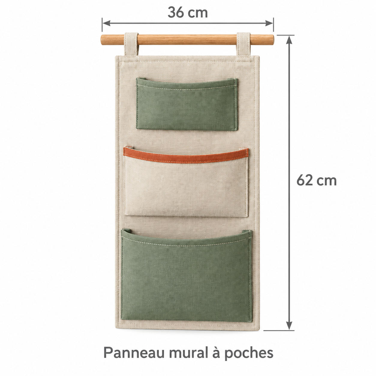 Panneau mural à poches