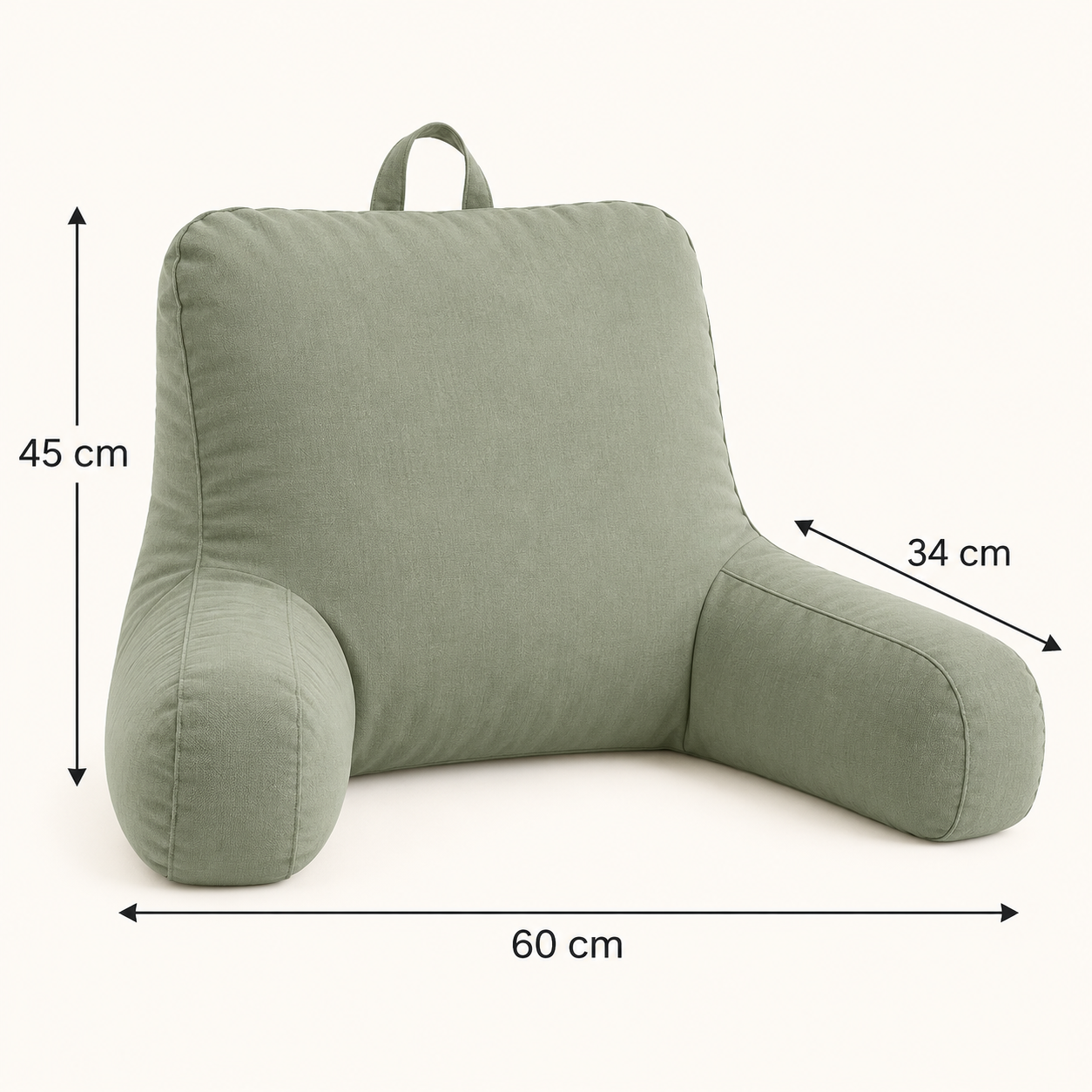 Coussin de lecture inclinable